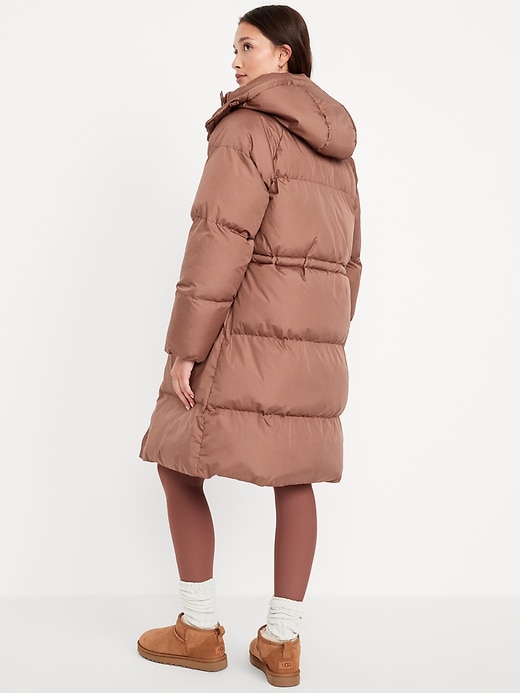 Image number 2 showing, Water-Resistant Quilted Long Puffer Jacket