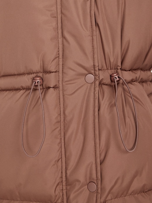 Image number 6 showing, Water-Resistant Quilted Long Puffer Jacket