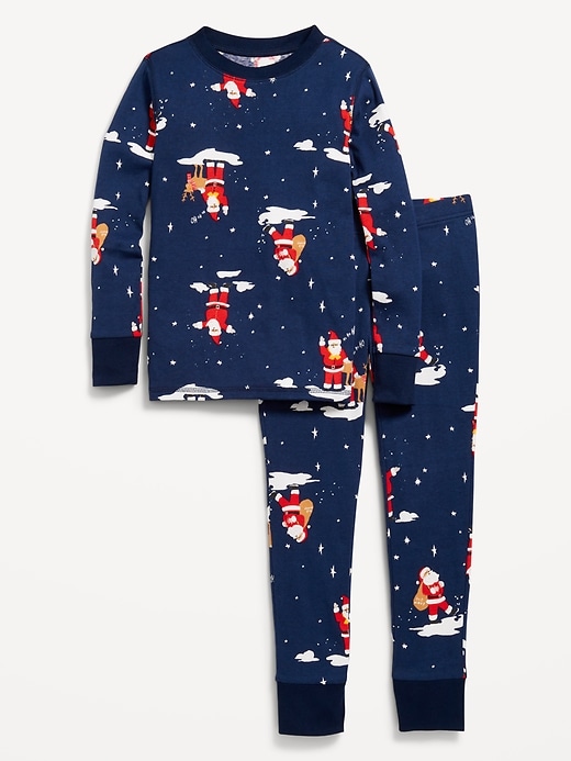 View large product image 1 of 4. Gender-Neutral Graphic Snug-Fit Pajama Set for Kids