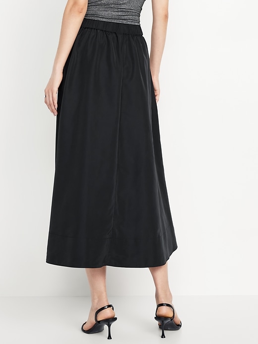 Image number 2 showing, Shirred Midi Swing Skirt