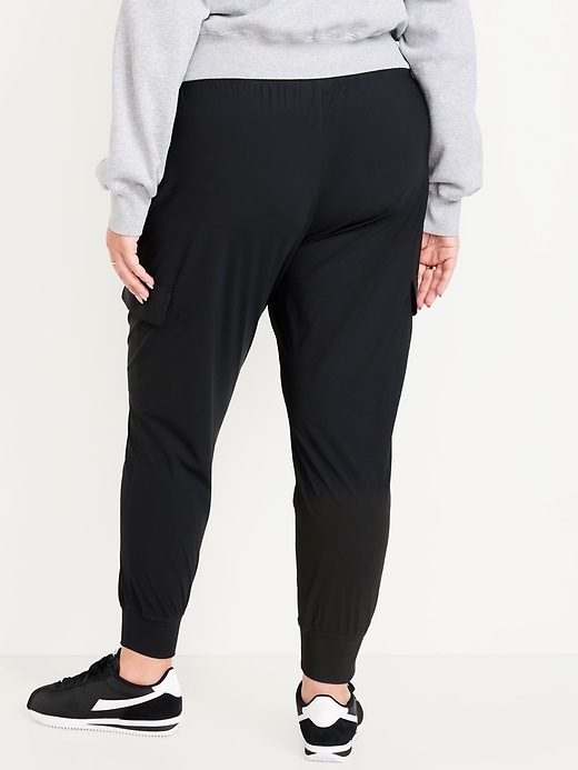 Image number 7 showing, High-Waisted SleekTech Cargo Joggers