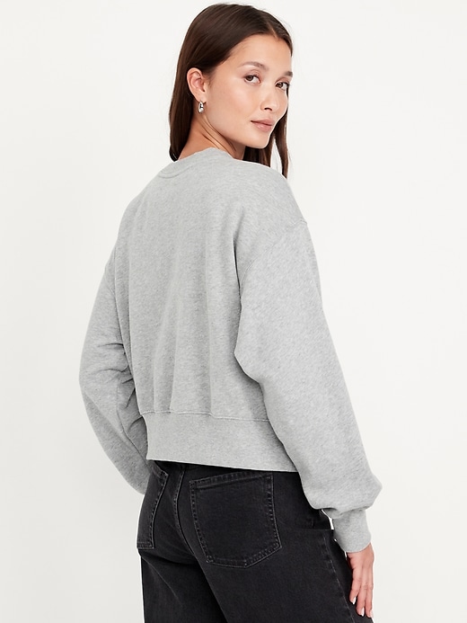 Image number 5 showing, SoComfy Crop Graphic Sweatshirt