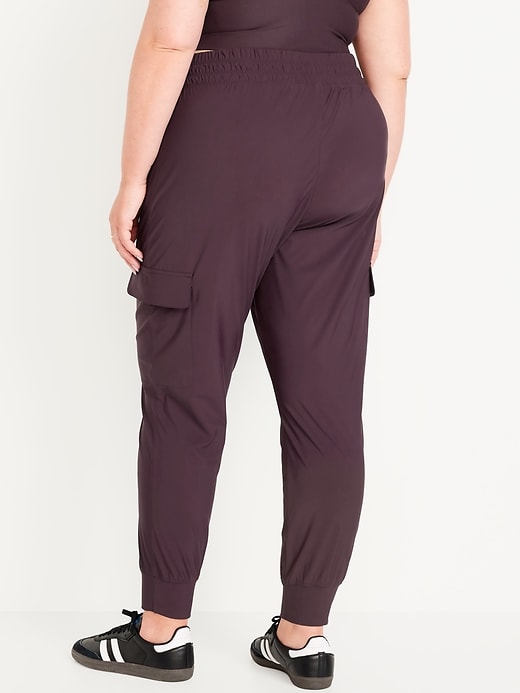 Image number 7 showing, High-Waisted SleekTech Cargo Joggers