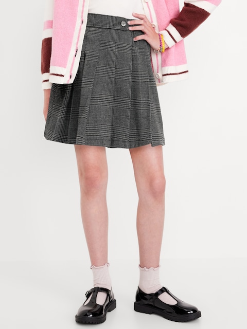 Plaid Pleated Skirt for Girls