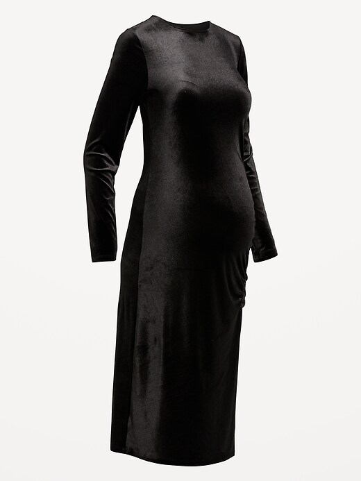 velvet maternity dress Stunning Boho Velvet Dress for Maternity Photoshoots, Weddings, and Baby  Showers – yewendress main image 1