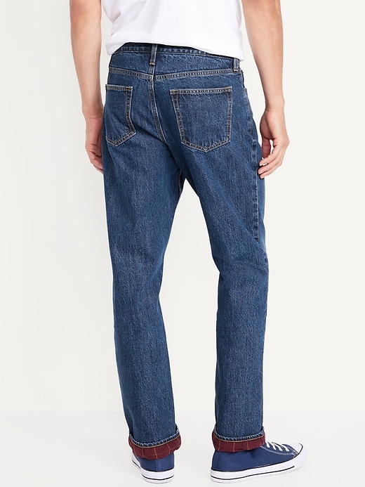 Image number 2 showing, 90&#39;s Straight Flannel-Lined Jeans