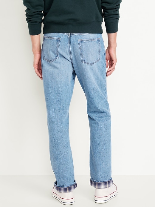 Image number 2 showing, 90&#39;s Straight Flannel-Lined Jeans