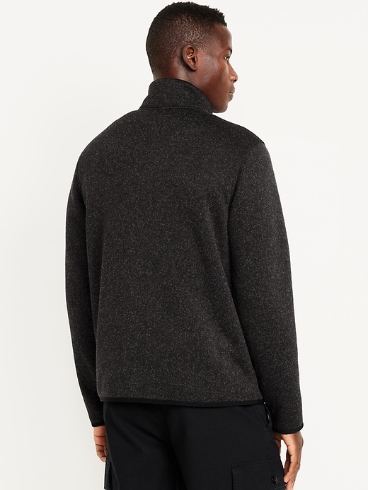 Image number 2 showing, Sherpa-Lined Sweater Fleece Zip Jacket