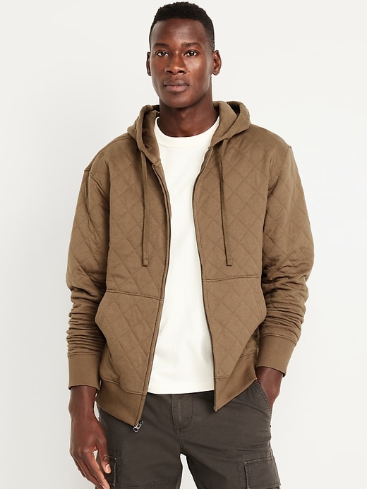 Image number 1 showing, Essential Quilted Zip Hoodie