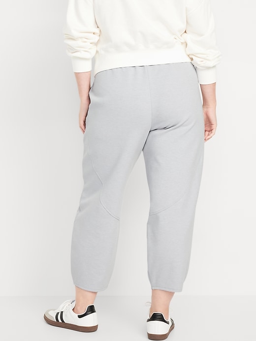 Image number 5 showing, High-Waisted Dynamic Fleece Barrel-Leg Pants