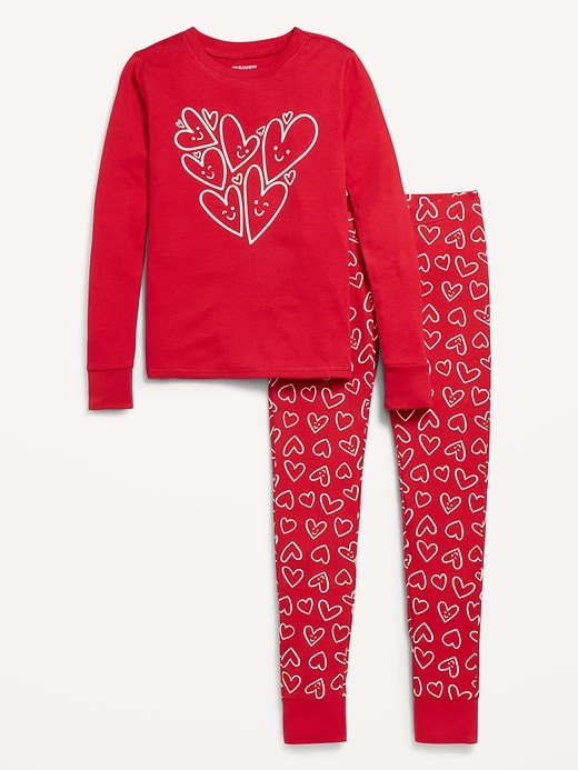 View large product image 2 of 4. Printed Snug-Fit Gender-Neutral Pajama Set for Kids