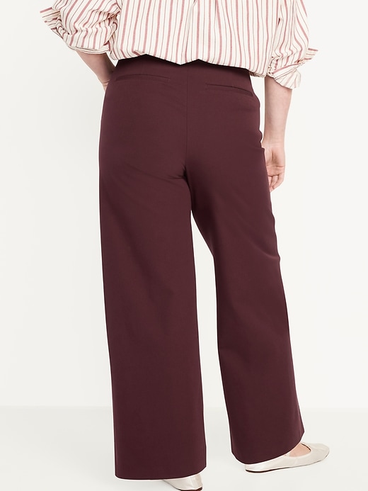 Image number 6 showing, High-Waisted Pull-On Pixie Wide-Leg Pants