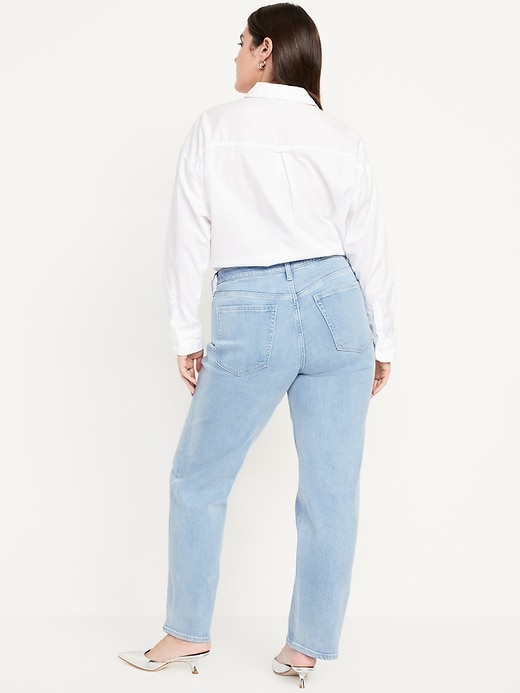 Image number 5 showing, High-Waisted OG Loose Rhinestone-Embellished Jeans