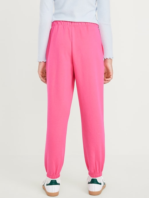 View large product image 2 of 5. High-Waisted Cinched-Hem Graphic Jogger Sweatpants for Girls