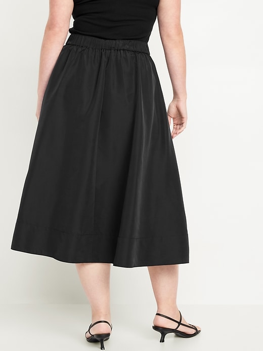 Image number 6 showing, Shirred Midi Swing Skirt