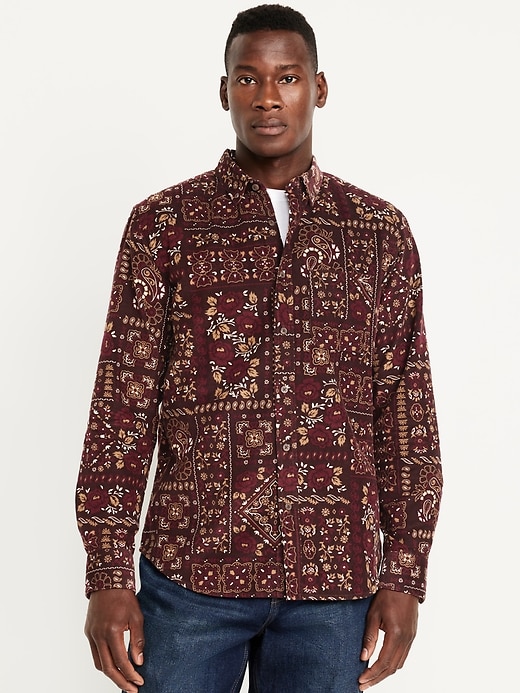 Image number 1 showing, Button-Down Corduroy Shirt