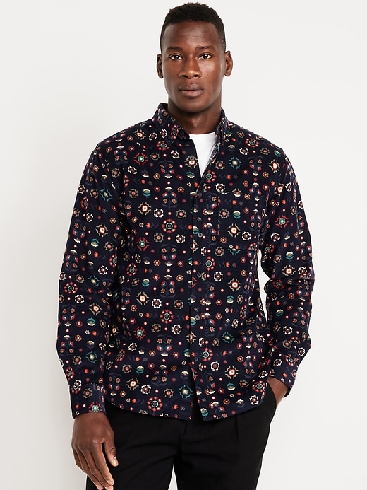 Image number 1 showing, Button-Down Corduroy Shirt