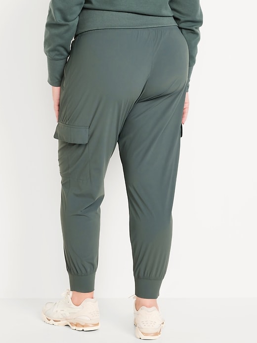 Image number 7 showing, High-Waisted SleekTech Cargo Joggers