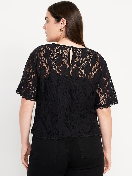 Image number 6 showing, Lace Shell Top