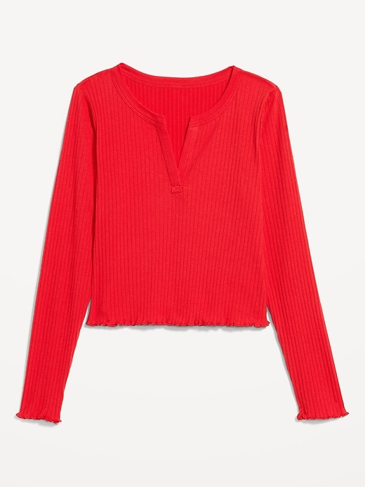 Image number 4 showing, Ribbed Pajama Top