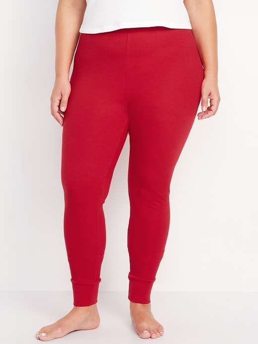 Image number 7 showing, High-Waisted Waffle Pajama Leggings