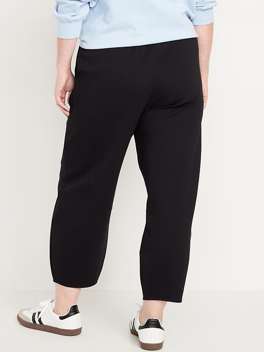 Image number 5 showing, High-Waisted Dynamic Fleece Barrel-Leg Pants