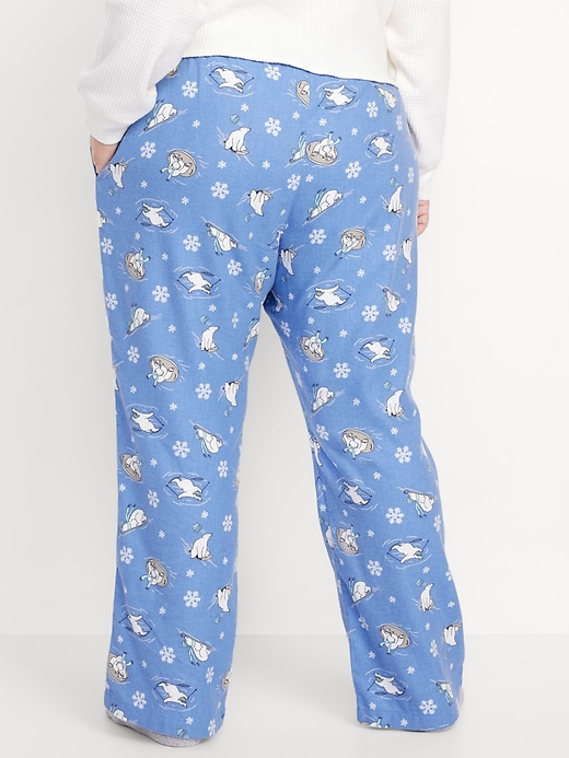 Image number 8 showing, Mid-Rise Printed Flannel Pajama Pants