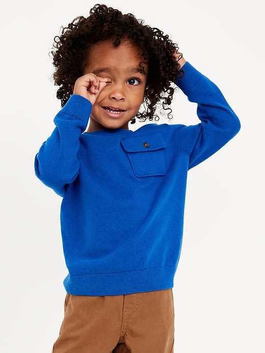 View large product image 1 of 2. SoSoft Lite Utility Pocket Sweater for Toddler Boys