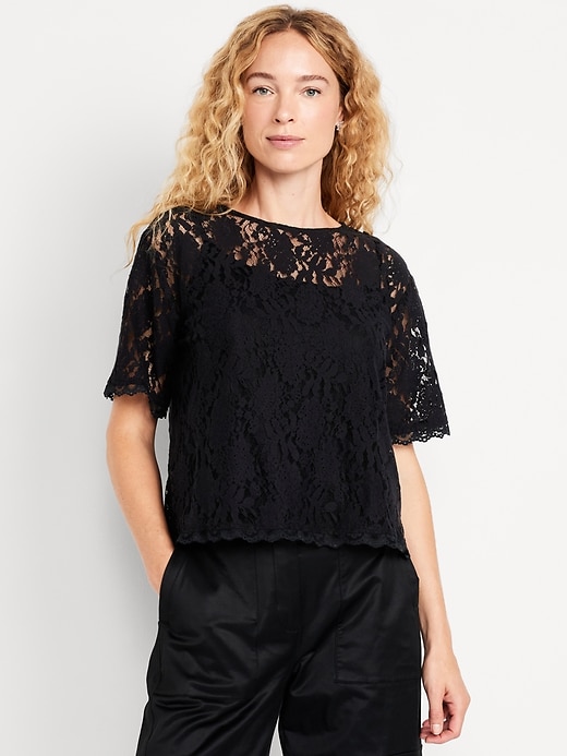 Image number 1 showing, Lace Shell Top