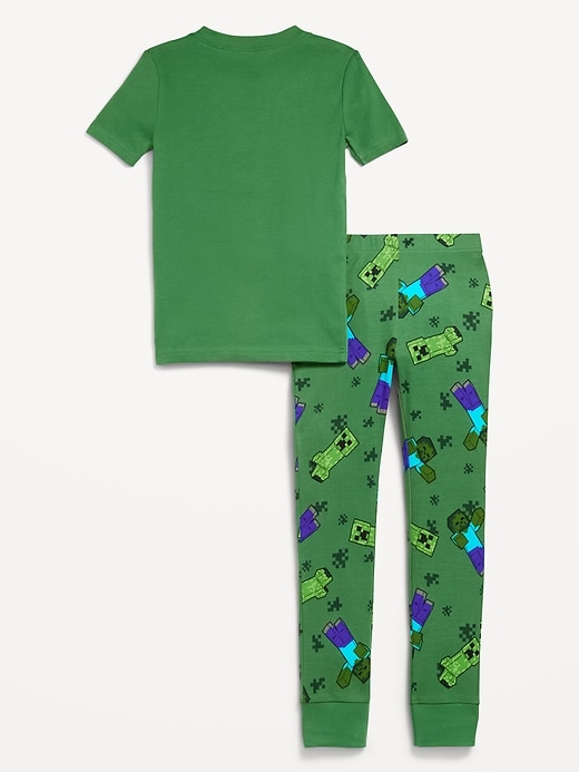 View large product image 2 of 3. Gender-Neutral Licensed Graphic Snug-Fit Pajama Set for Kids