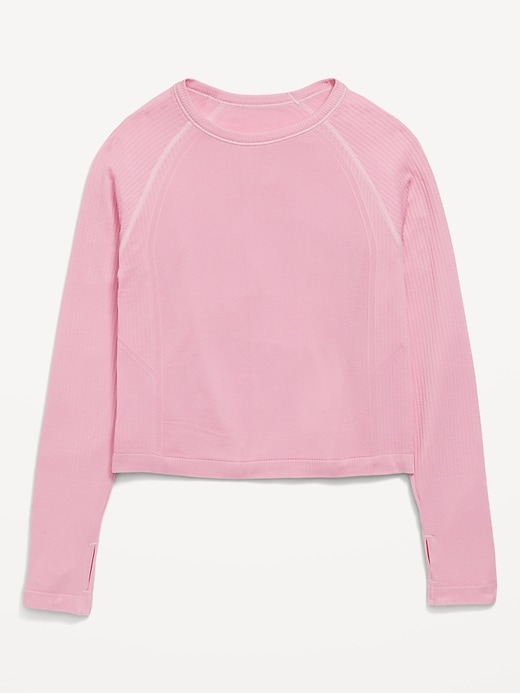 Image number 3 showing, Fitted Seamless Performance Top for Girls