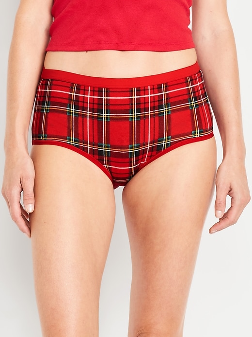 View large product image 2 of 3. High-Waisted Everyday Cotton Underwear  5-Pack