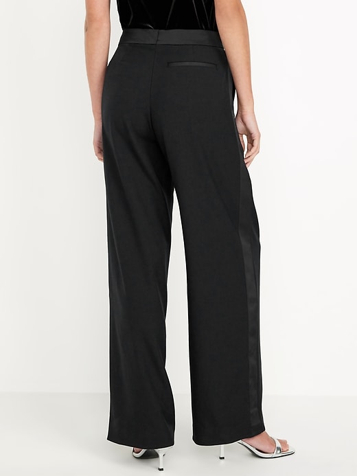 Image number 2 showing, Extra High-Waisted Wide-Leg Trouser Pants