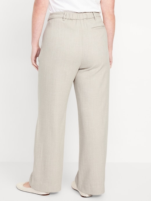 Image number 6 showing, Extra High-Waisted Taylor Wide-Leg Trouser Pants