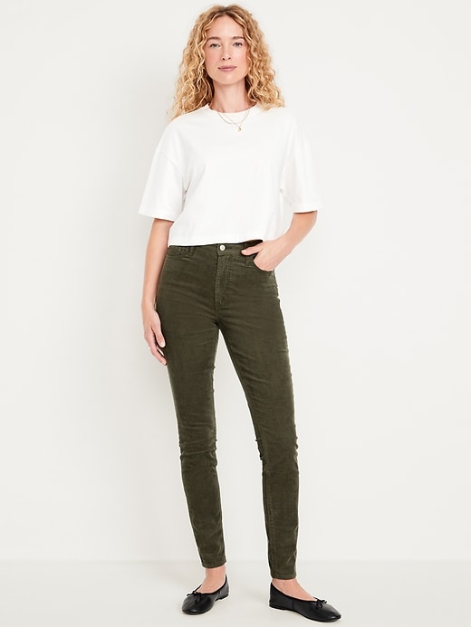 Image number 1 showing, High-Waisted Rockstar Super-Skinny Jeans