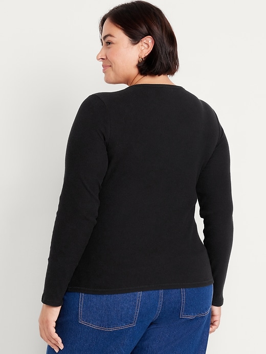 Image number 8 showing, Slim Plush-Knit T-Shirt