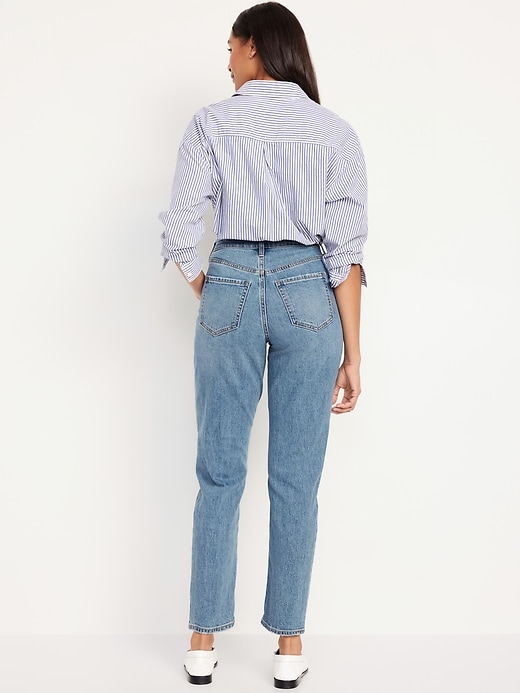 Image number 3 showing, Curvy High-Waisted OG Straight Ankle Jeans