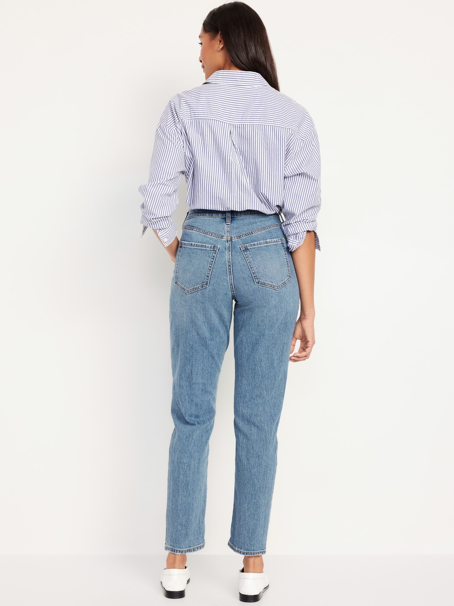Curvy High-Waisted OG Straight Ankle Jeans