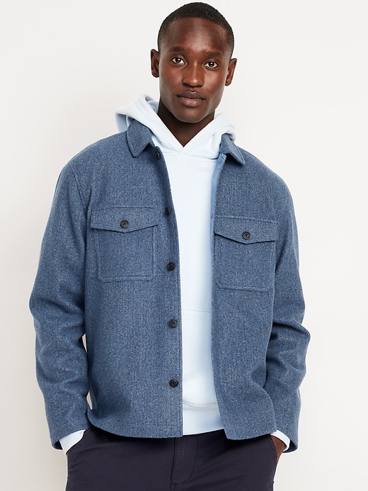 Image number 1 showing, Double-Knit Shacket