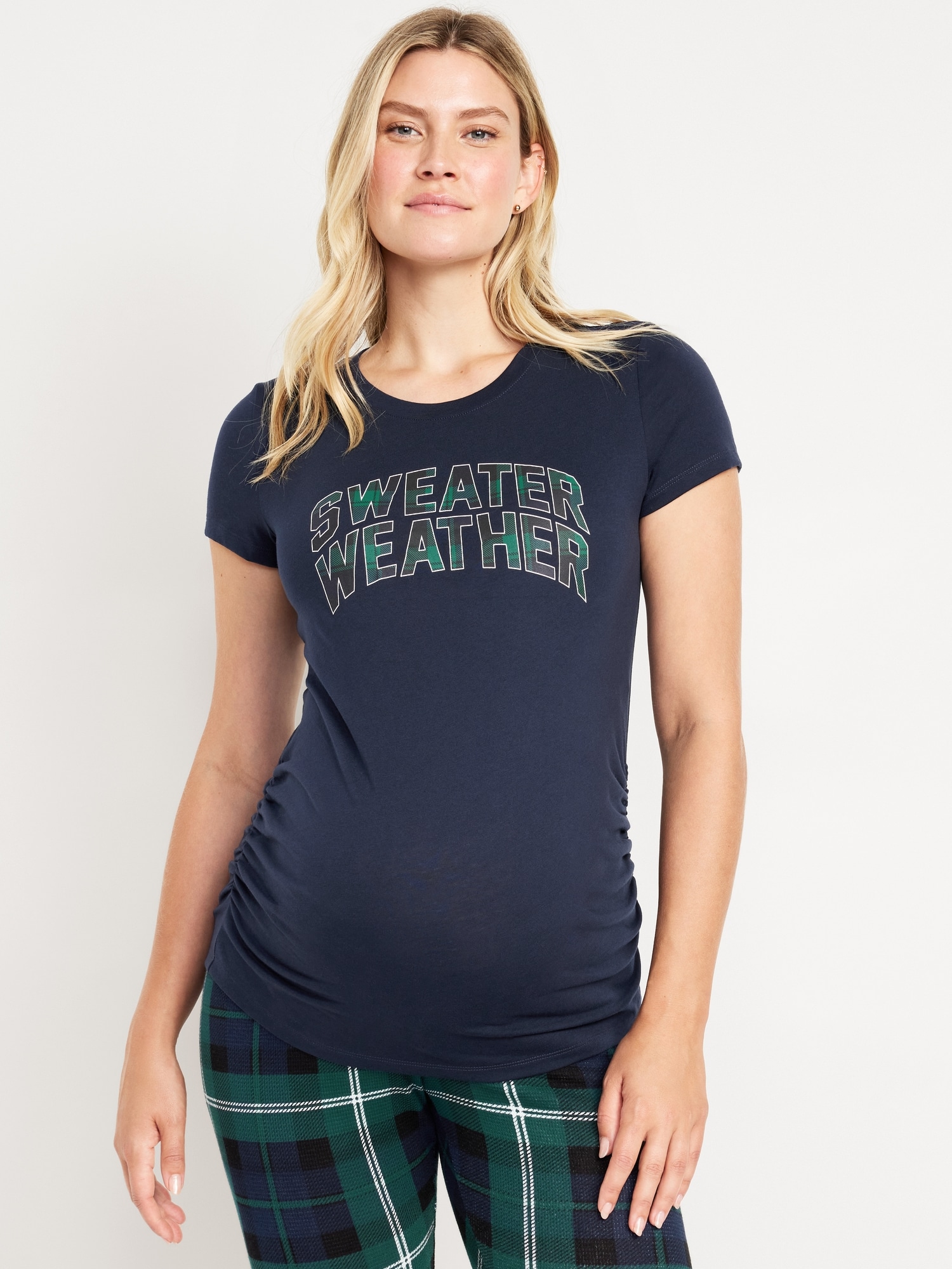 Maternity Gifting Graphic Tee - Blue