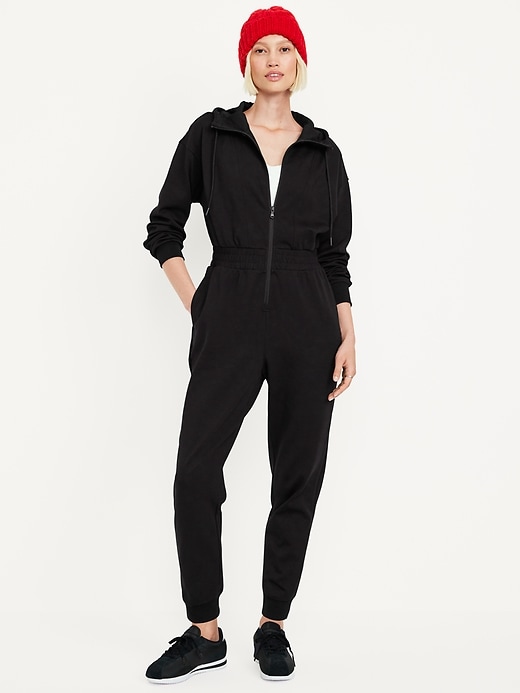 Image number 1 showing, Dynamic Fleece Hooded Jumpsuit