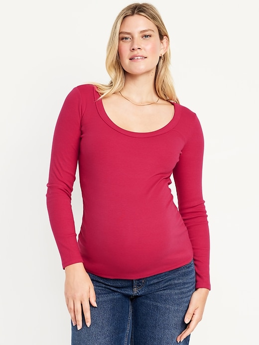 Image number 1 showing, Maternity Long-Sleeve T-Shirt