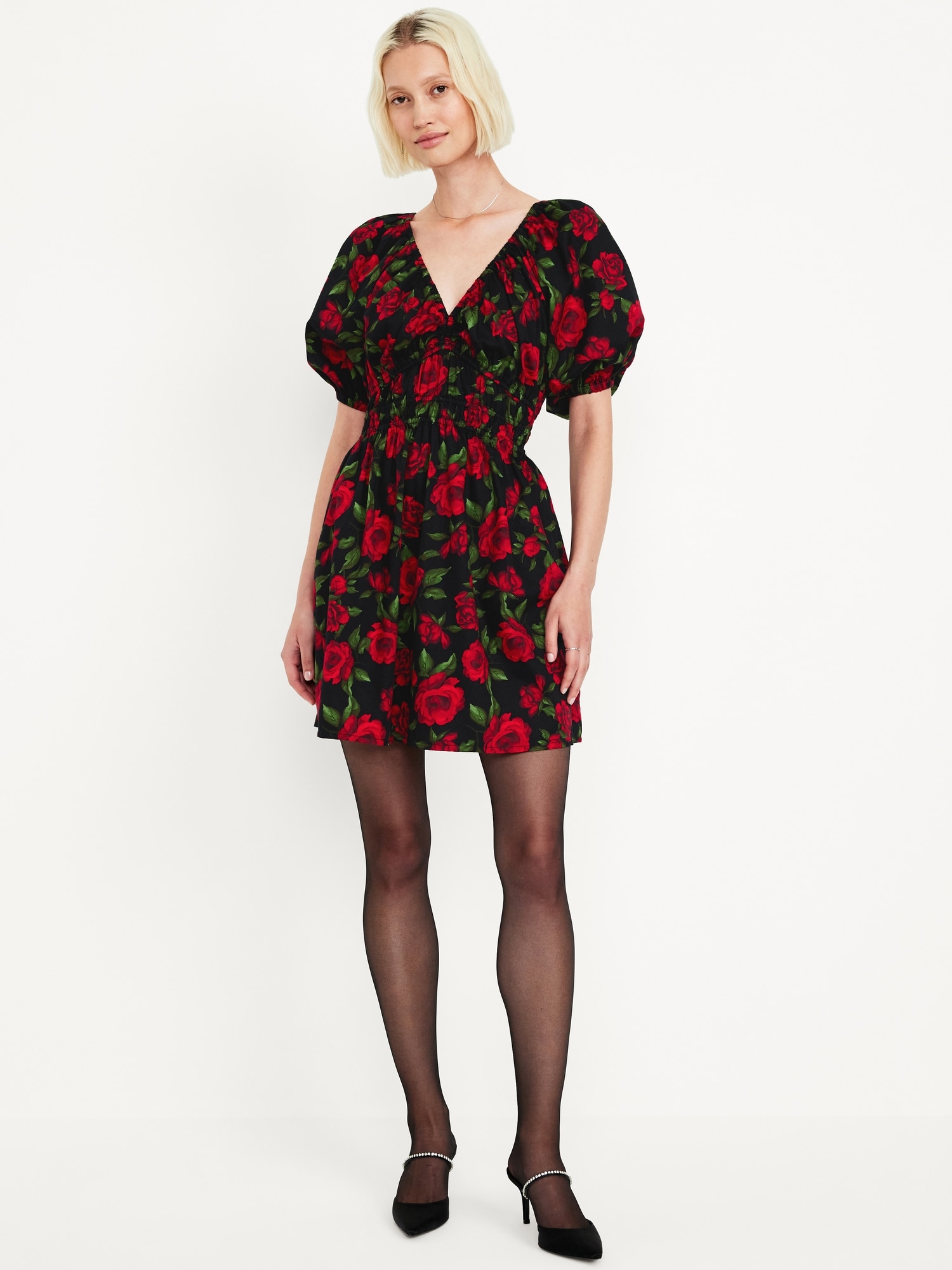 Old navy red floral dress on sale