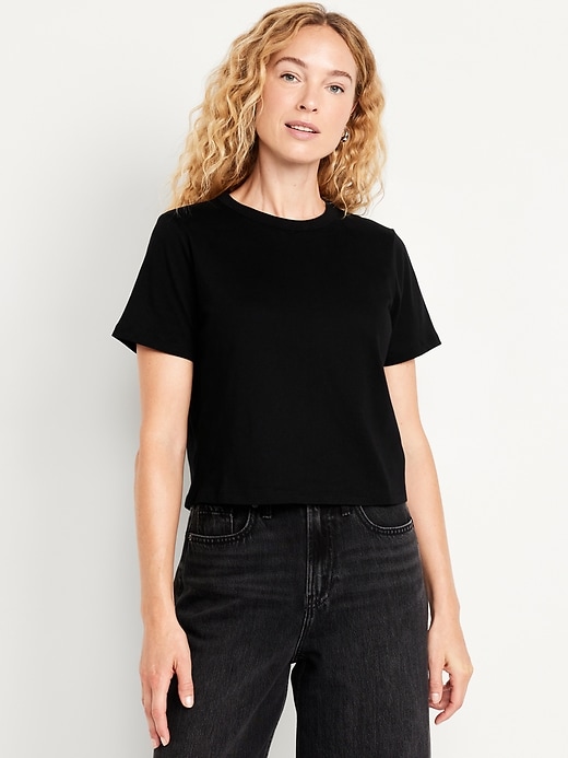 Image number 1 showing, EveryWear Crop T-Shirt