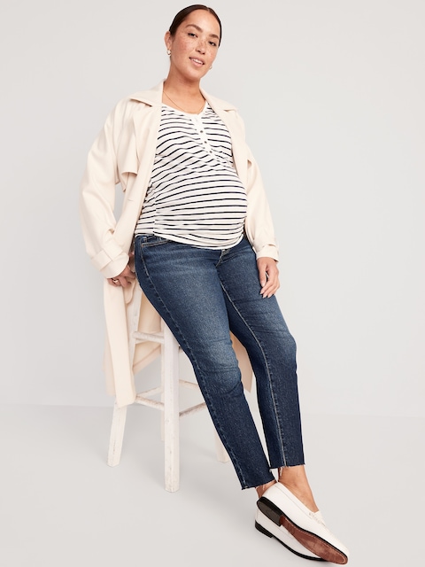 Maternity Full Panel OG Straight Jeans - Twila