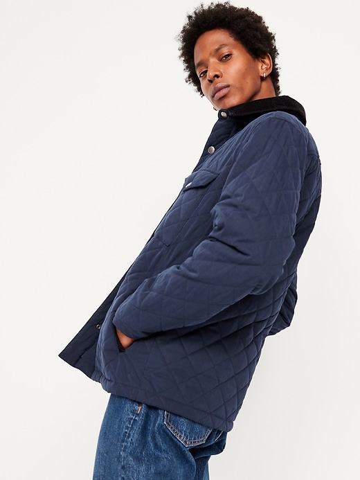 Image number 3 showing, Water-Resistant Quilted Barn Jacket