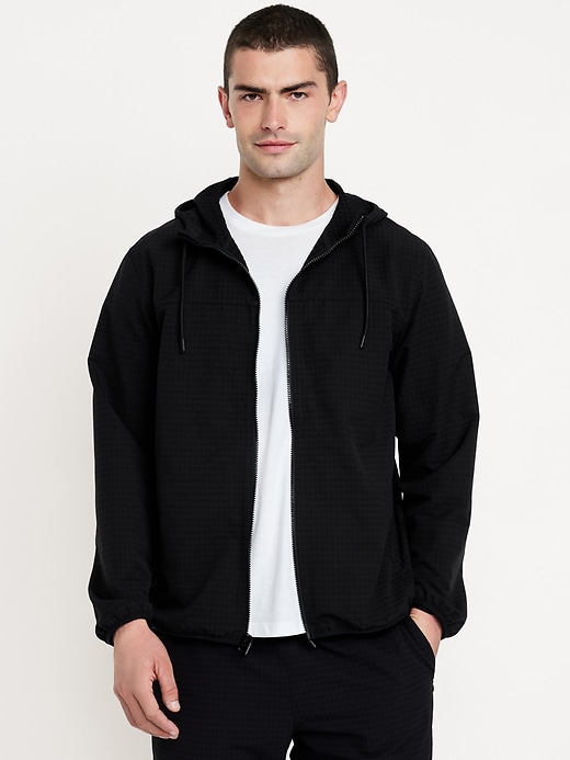 Image number 1 showing, Textured Zip Performance Hoodie