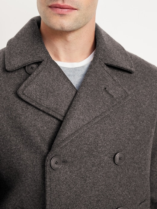 Image number 4 showing, Double-Breasted Pea Coat