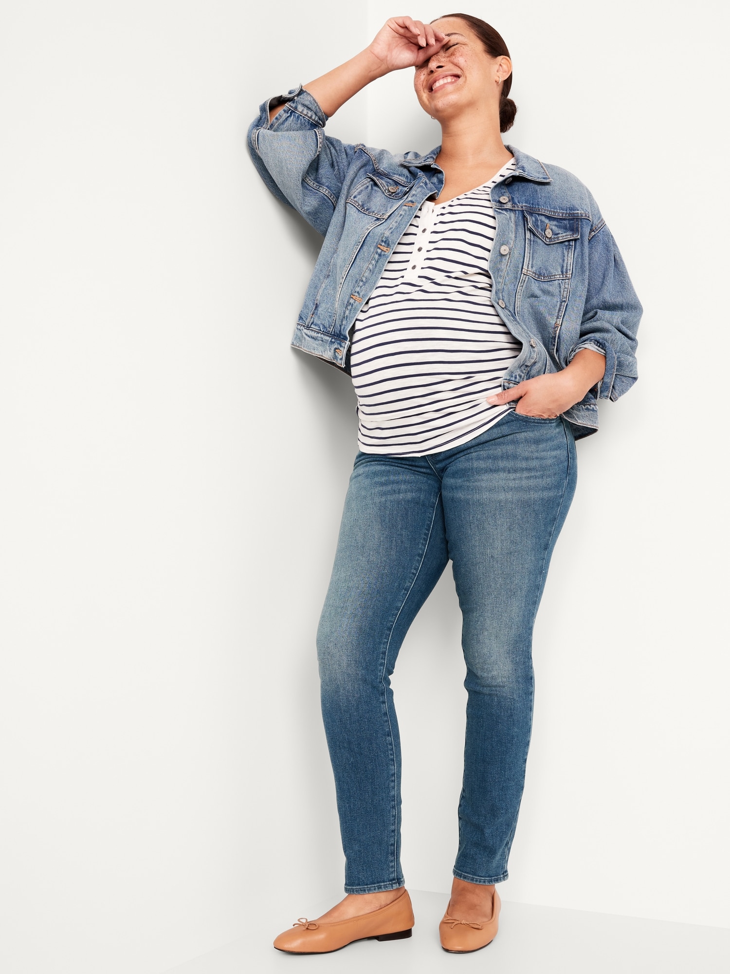 Maternity Full Panel OG Straight Jeans