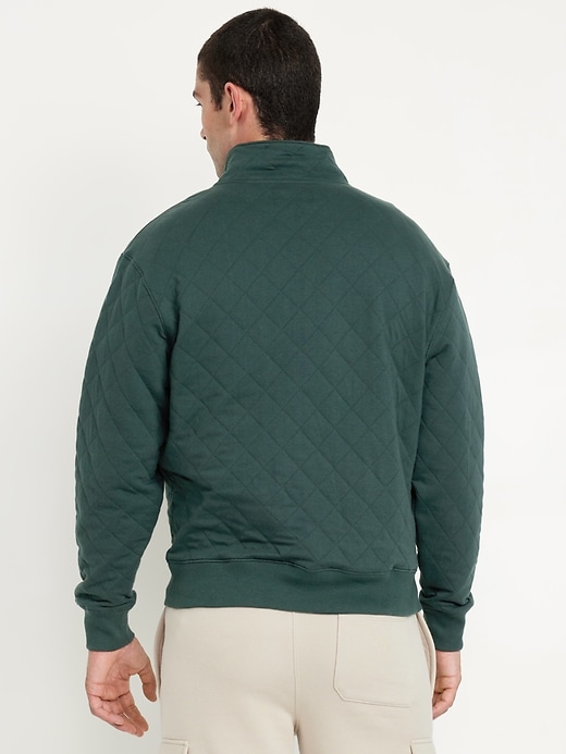 Image number 2 showing, Quarter-Snap Quilted Fleece Sweatshirt